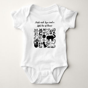 Tillverkad med Kärlek & Chaos’ Funny Baby T-Shirt