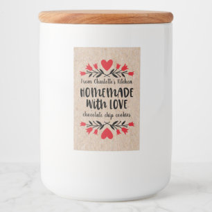 Tillverkad med Kärlek Food and Beverage Label Set Mat Etikett