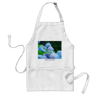 Tillverkad med Kärlek! förkläden Blå Hortensia Blo