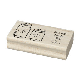 Tillverkad med kärlek frimärke stämpel