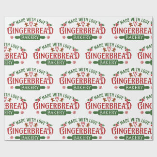 Tillverkad med Kärlek Gingerbröd bakverk Presentpapper