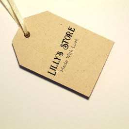 Tillverkad med Kärlek Handmade Store Chic Typograp Stämpel