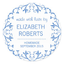 Tillverkad med Kärlek Homemade Canning Gift-etiket