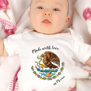 Tillverkad med Kärlek i Mexiko / mexikanska flagga T Shirt