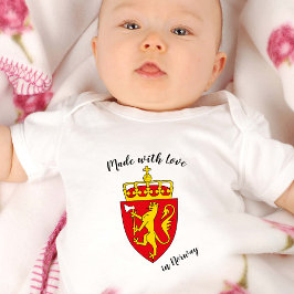 Tillverkad med Kärlek i Norge/norsk flagga T Shirt