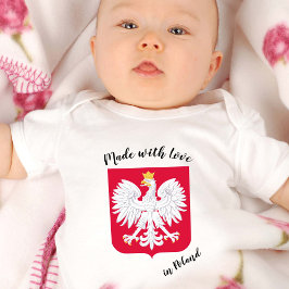 Tillverkad med Kärlek i Polen/polsk flagga T Shirt