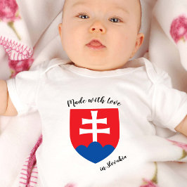Tillverkad med Kärlek i Slovakien/Slovakien flagga T Shirt