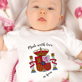 Tillverkad med Kärlek i Spanien/Spanien flagga T Shirt