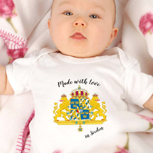 Tillverkad med Kärlek i Sverige/Sverige flagga T Shirt