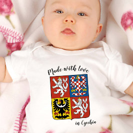 Tillverkad med Kärlek i Tjeckien/tjeckiska flagga T Shirt