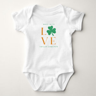 Tillverkad med Kärlek Irish Shamrock Grönt och O T Shirt