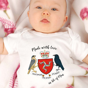 Tillverkad med Kärlek på Isle of Man/UK flagga T Shirt
