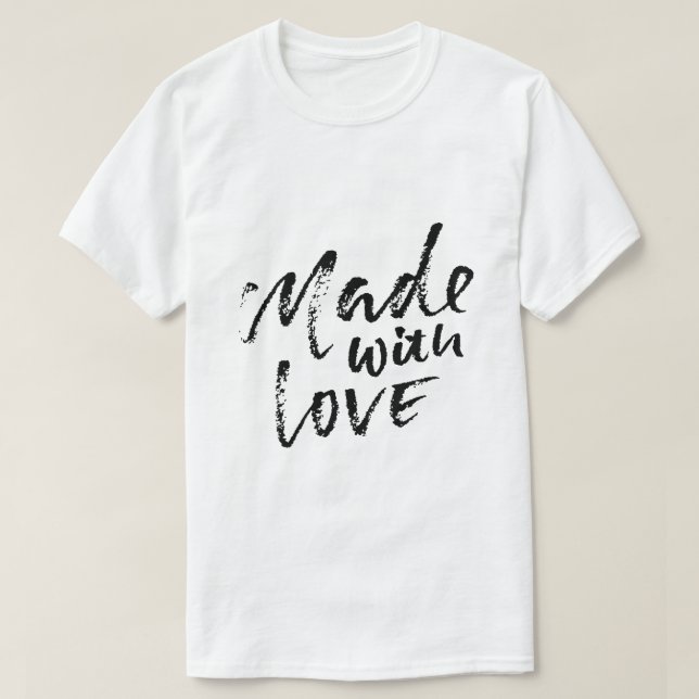 Tillverkad med kärlek t shirt (Design framsida)