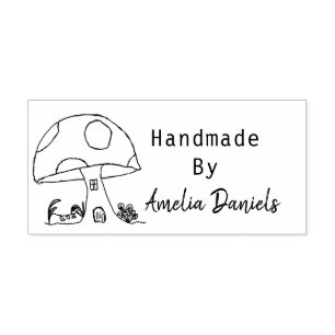 Tillverkad med Kärlek Toadstool Self Inking Rubber Stämpel