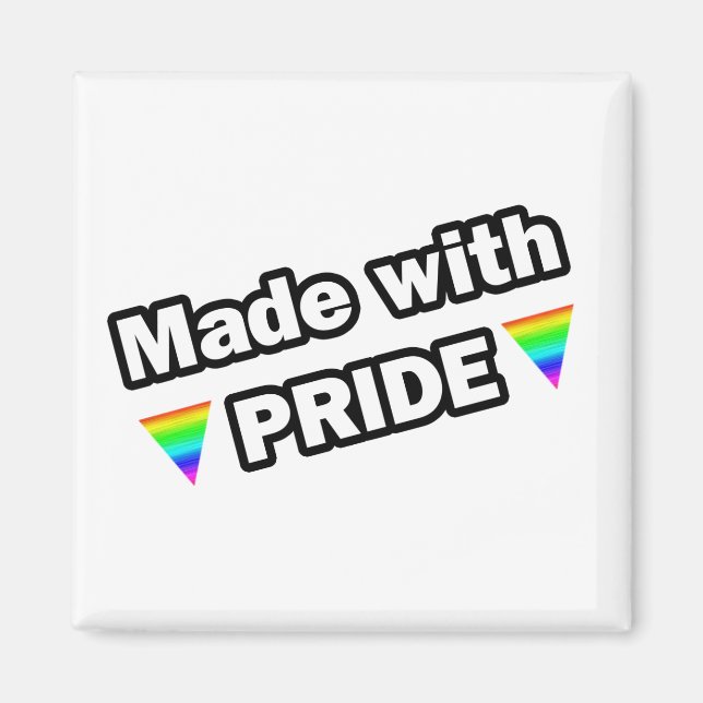 Tillverkad med Pride Magnet (Framsidan)
