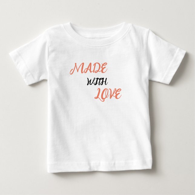 Tillverkad med T-Shirt-cute i Kärlek Baby T Shirt (Framsida)