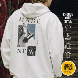 Tillverkad Ny 2 Korinthierbrevet 5:17 Kristet Stre Hoodie