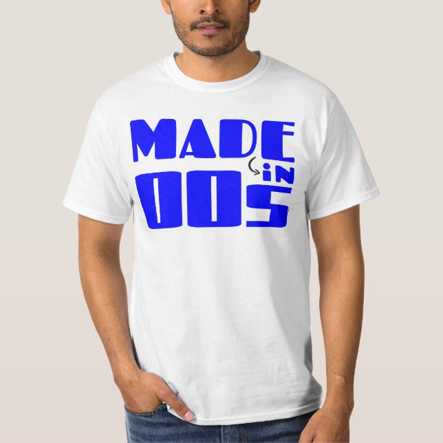 Tillverkad på 00-talet t shirt (Framsida)