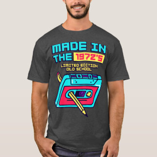 Tillverkad på 1972-talets Retro-kassettband T Shirt