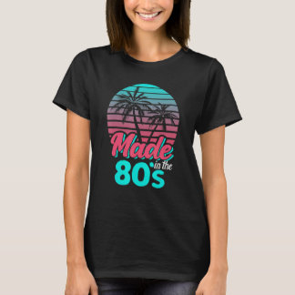 Tillverkad på 1980-talets solnedgång Retro Party C T Shirt