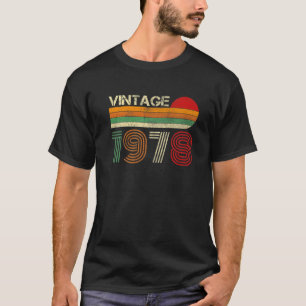 Tillverkad på 44 år gammal Vintage 1978 44:e födel T Shirt
