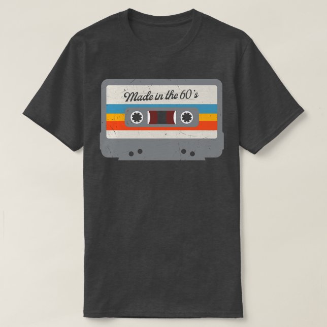 Tillverkad på 60-talets underbara Retro-kassettban T Shirt (Design framsida)