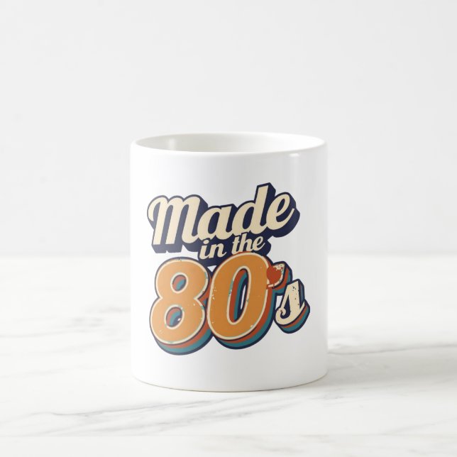 Tillverkad på 80-talet kaffemugg (Center)