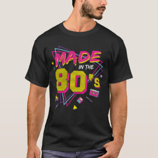 Tillverkad på 80-talet Kvinnor Män Retro Åttio tal T Shirt