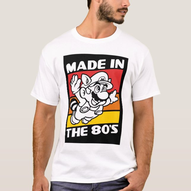 tillverkad på 80-talet Mario  T Shirt (Framsida)