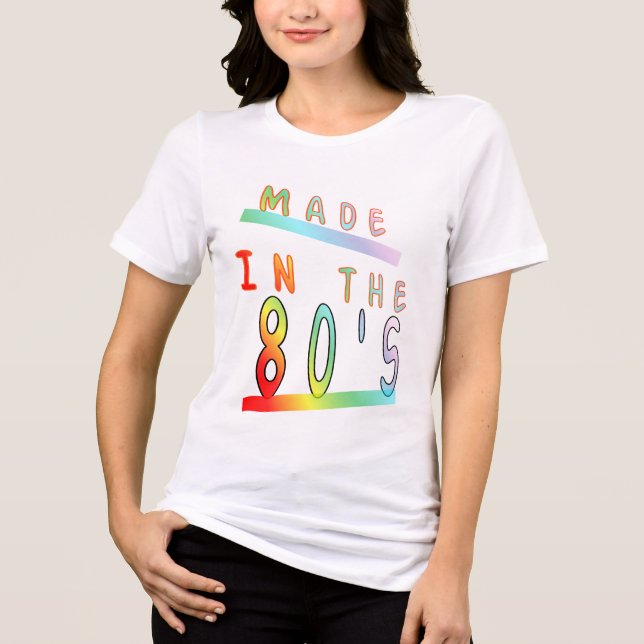 Tillverkad på 80 tum tee shirt (Framsida)
