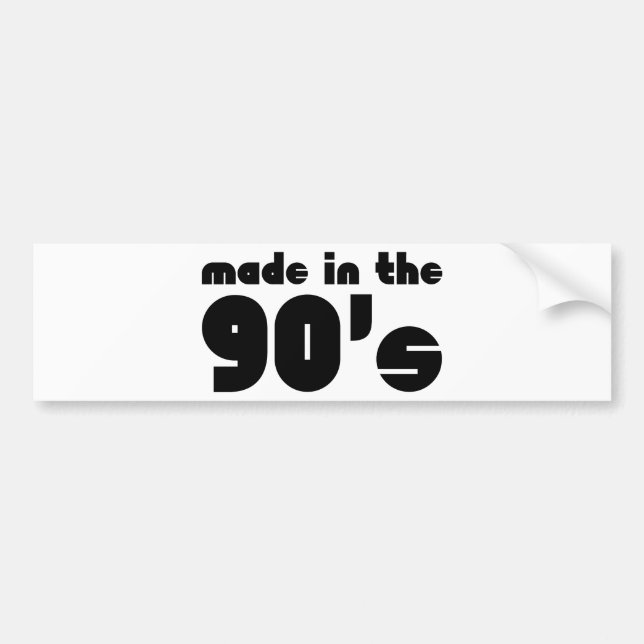 Tillverkad på 90-talet bildekal (Framsidan)
