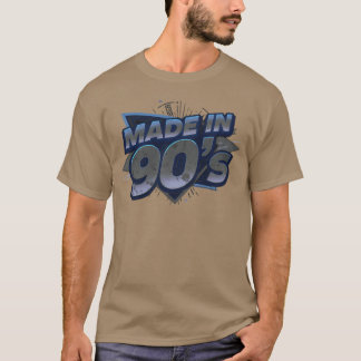 Tillverkad på 90-talet Retro Badge-design vän T Shirt
