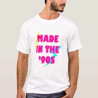 Tillverkad på 90-talets födelsedag för tidig anpas t shirt