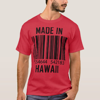 Tillverkad på Hawaii Barcode Funny 1 T Shirt