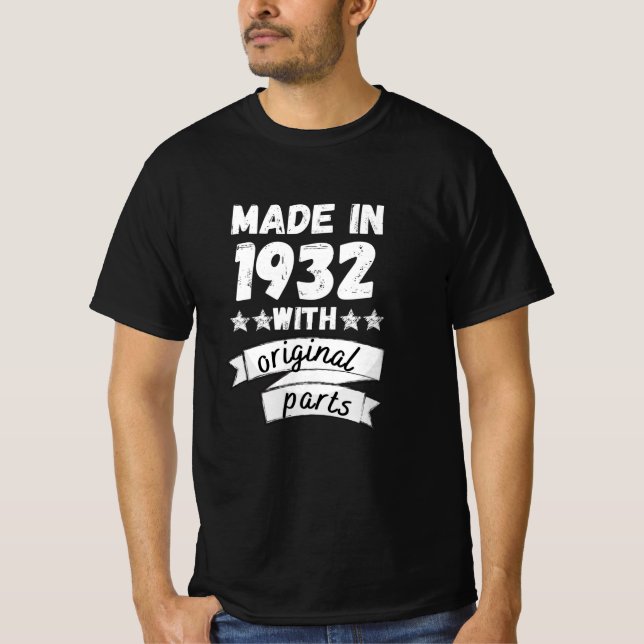 tillverkade 1932 med originaldelar, t shirt (Framsida)