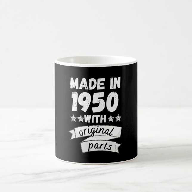 tillverkade 1950 med originaldelar, kaffemugg (Center)