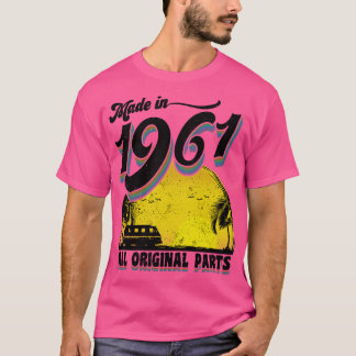 Tillverkade 1961 alla originaldelar t shirt