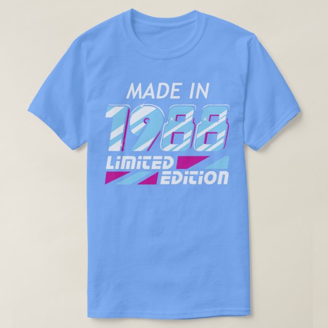 Tillverkade 1988 alla originaldelar t shirt (Design framsida)