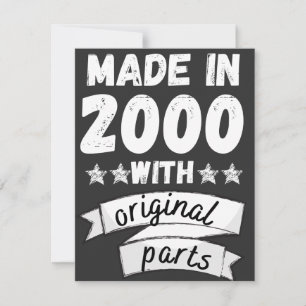 tillverkade 2000 med originaldelar, julkort