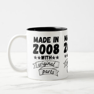 tillverkade 2008 med originaldelar, Två-Tonad mugg