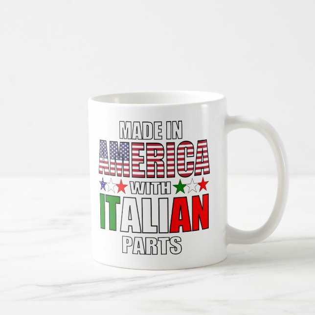 Tillverkade i Amerika med italienska delar Kaffemugg (Höger)