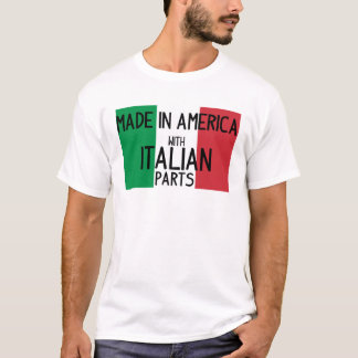 Tillverkade i Amerika med italienska delar T-shirt