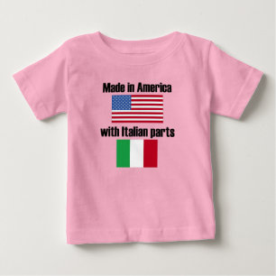 Tillverkade i Amerika med italienska delar Tee Shirt