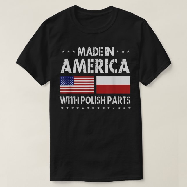 Tillverkade i Amerika med polska För manar kvinnor T Shirt (Design framsida)