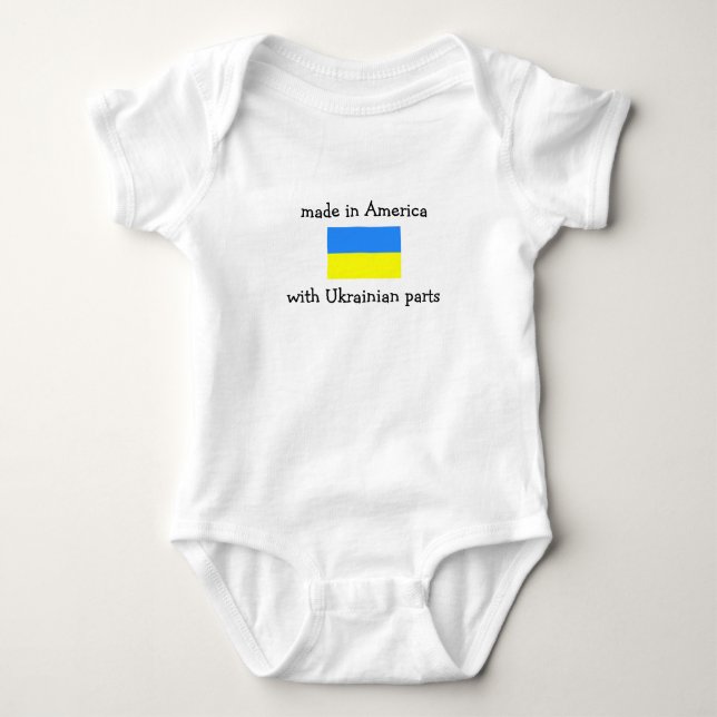 tillverkade i Amerika med ukrainska delar Tee (Framsida)