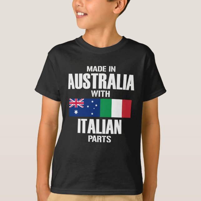 Tillverkade i Australien med italienska delar Tee Shirt (Framsida)