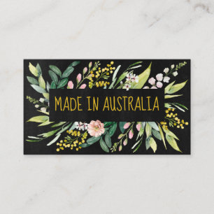 Tillverkade i Australiens inhemska blommor Visitkort