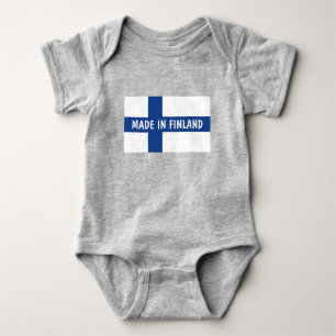 Tillverkade i Finland barnkläder för nyfödda ba T Shirt