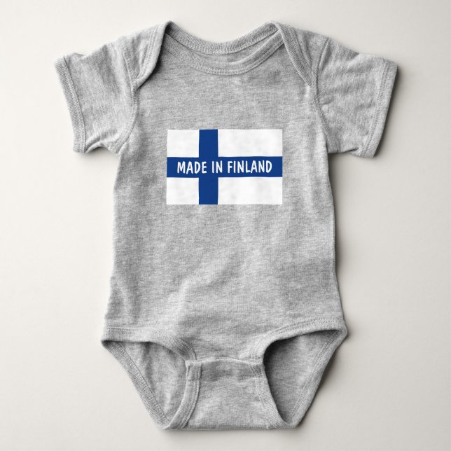 Tillverkade i Finland barnkläder för nyfödda barn T Shirt (Framsida)