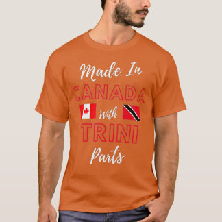 Tillverkade i Kanada med Trini Parts Trinidad och T Shirt